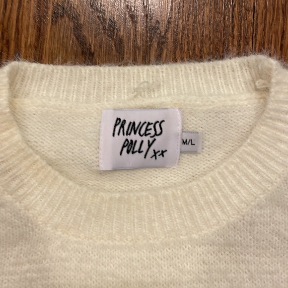 Princess Polly multi colored striped crew neck sweater size M/L - Picture 2 of 7